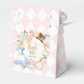 Alice teaパーティーワンダーランド誕生日パープル好意b フェイバーボックス (裏面サイド)