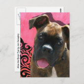 Alice the Boxer Pup by Jen Geraghty ポストカード (正面/裏面)
