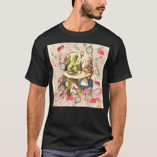 Alice The Caterpillar Collage - On Textbo Tシャツ (正面)