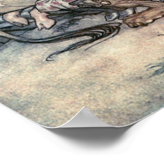 Alice, the Gryphon, and the Mock Turtle ポスター (角)