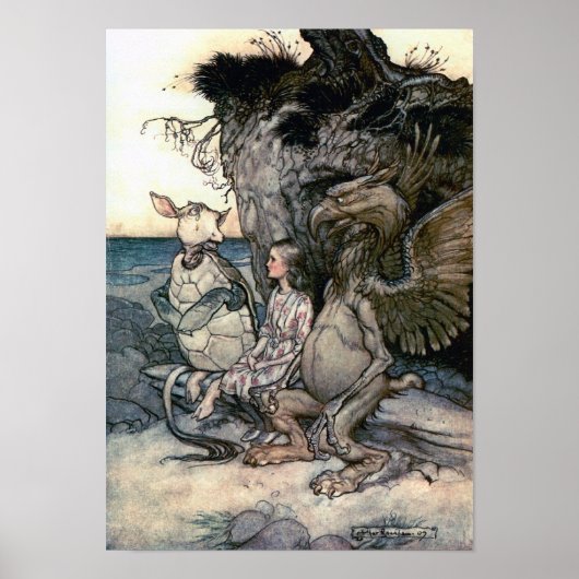 Alice, the Gryphon, and the Mock Turtle ポスター (正面)