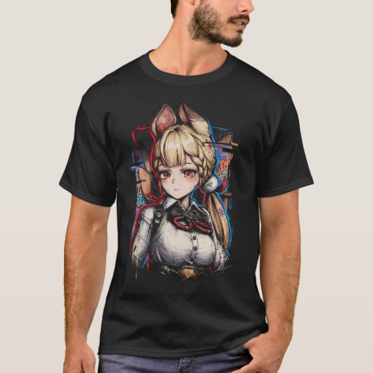 Alice Thymefield ZZZ ツインテール うさぎアイコン Tシャツ (正面)
