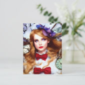 Alice Time 保 Moving AI Generated Art ポストカード (スタンド正面)