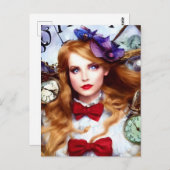 Alice Time 保 Moving AI Generated Art ポストカード (正面/裏面)