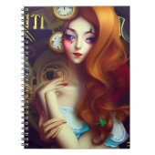 Alice Time 保 Moving AI  Generated Art Notebook ノートブック (正面)
