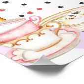 Alice wonderland不機嫌ハッタータティーパーティーウェルカムサイン ポスター (角)