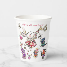 Alice Wonderland Mad Tea Party Birthday Cups 紙コップ