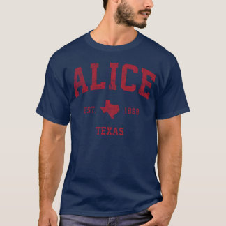 Aliceeasスポーツ レッドプリント少年 tシャツ