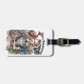 Alice's Adventures (編集可能文字) ラゲッジタグ (正面横)