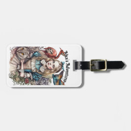 Alice's Adventures (編集可能文字) ラゲッジタグ