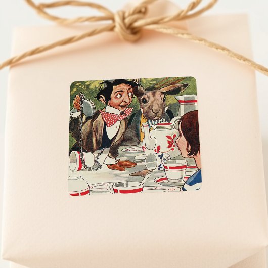 Alice's Adventures in Wonderland Teaパーティーヴィンテージ スクエアシール