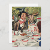 Alice's Adventures in Wonderland Teaパーティーヴィンテージ ノートカード (正面/裏面)