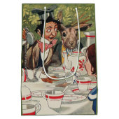 Alice's Adventures in Wonderland Teaパーティーヴィンテージ ミディアムペーパーバッグ (裏面)