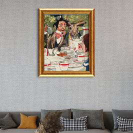 Alice's Adventures in Wonderland Tea Party Vintage ポスター