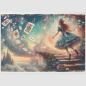 Alice's Ascent To Enchanted Castle Decoupage 薄葉紙 (正面)