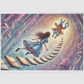 Alice's Enchanted Wonderland Descent  Decoupage 薄葉紙 (正面)