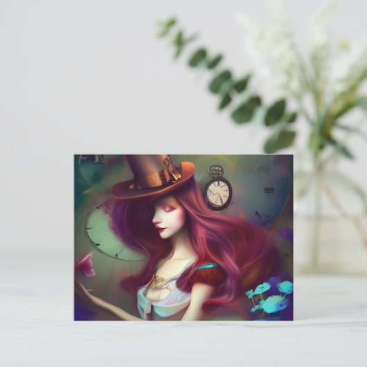 Alice's Time 保 AIがアートのはがきを作成 ポストカード (スタンド正面)