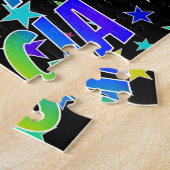 「ALICIA」名、おもしろい「ハッピーバースデー」 ジグソーパズル (側面)