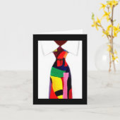 Alicia L. McDanielの「抽象芸術ネクタイ」カード カード (黄色い花)