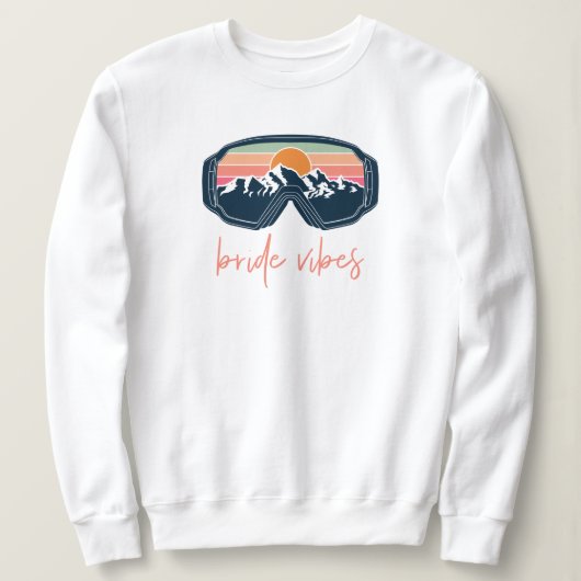 ALIEマウンテンバイブスキーゴーグルバチェロレッテグループ スウェットシャツ (デザイン正面)