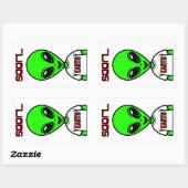 Alien 長方形シール (シート)