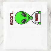 Alien 長方形シール (バッグ)
