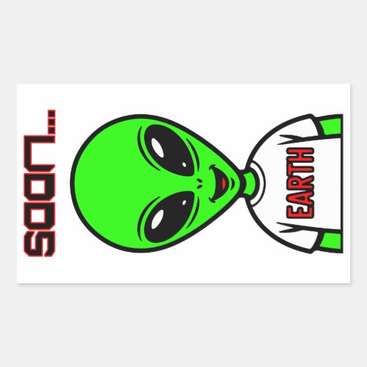 Alien 長方形シール (正面)