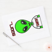 Alien 長方形シール (封筒)