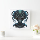 "Alien 30" スクエア壁時計 (ホーム)