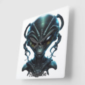 "Alien 30" スクエア壁時計 (傾斜)