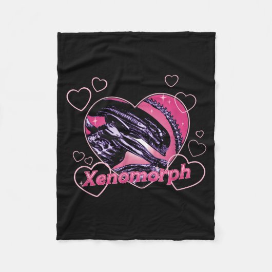 Alien 3 Valentine's Day Loving Xenomorph Heart Rtr フリースブランケット (正面)