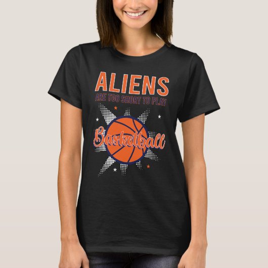 Alien Abduction Area 51 Basketball Pun Tシャツ (正面)