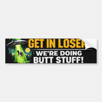 “Alien Abduction Bumper Sticker – Funny UFO Cow ‘G バンパーステッカー