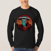 Alien Abduction  Desert Take Me Away UFO Tシャツ (正面)