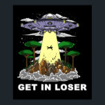 Alien Abduction Space UFO Conspiracy ポスター<br><div class="desc">Alien Abduction Space UFO Conspiracy design for alien lovers.</div>