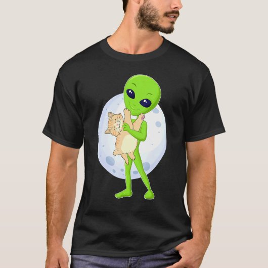 Alien And The Cat Ufo 51 Area Ive Always Believed  Tシャツ (正面)