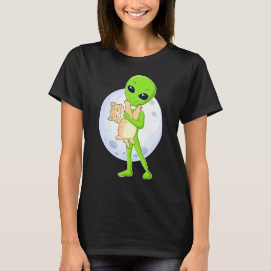 Alien And The Cat Ufo 51 Area Ive Always Believed  Tシャツ (正面)