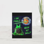 Alien Bble Funny Brainrot Dog Meme Space I Am Bble カード (正面)