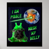 Alien Bble Funny Brainrot Dog Meme Space I Am Bble ポスター (正面)