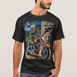 Alien Biker in a Futuristic World Tシャツ