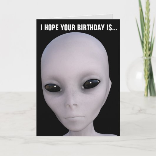 ALIEN BIRTHDAY CARDS カード (正面)