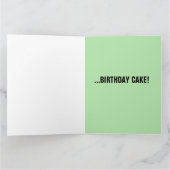 ALIEN BIRTHDAY FUNNY OVERSIZED CARDS カード (内部)