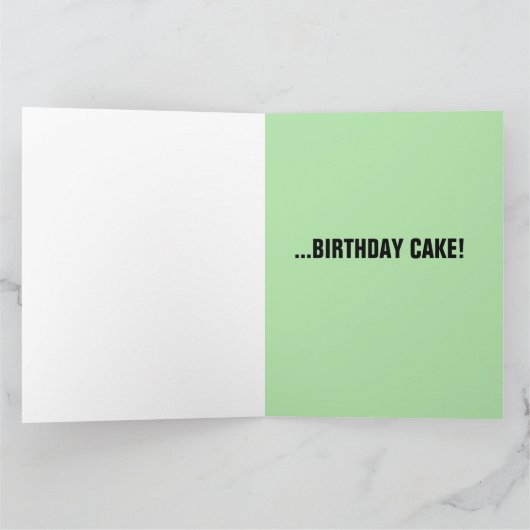 ALIEN BIRTHDAY FUNNY OVERSIZED CARDS カード (内部)