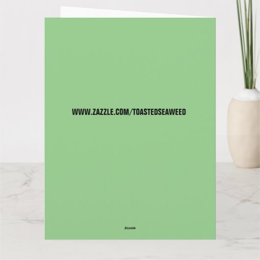 ALIEN BIRTHDAY FUNNY OVERSIZED CARDS カード (裏面)