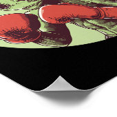 Alien Boxer Ready To Fight In Gloves  ポスター (角)