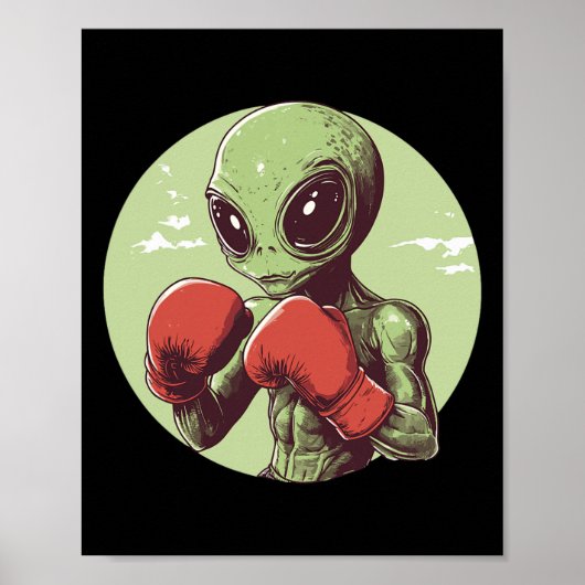 Alien Boxer Ready To Fight In Gloves  ポスター (正面)