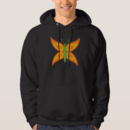 Alien Butterfly Men's Hoodie パーカ (正面)