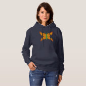 Alien Butterfly Women's Hoodie パーカ (正面フル)