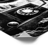 Alien Calling Through Cosmic Night Poster ポスター (角)