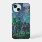 Alien Deep Sea Encounter iPhone 15ケース (裏面)